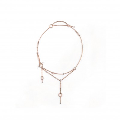 HERMÈS CHAINE D'ANCRE CHAOS LARIAT NECKLACE  H222209B00SH
